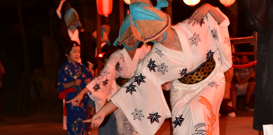 宮島踊のひとつ、すずめ踊り